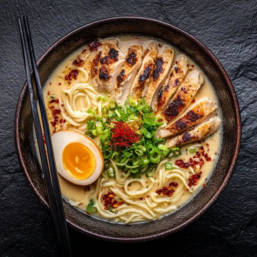Creamy Garlic Chicken Ramen Re
