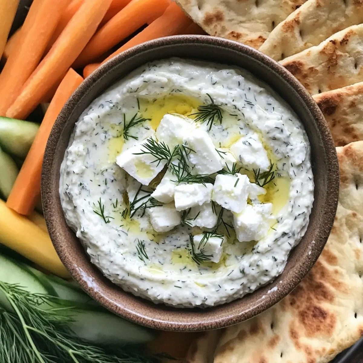 Creamy Garlic Feta Dip: A Quick Mediterranean Delight