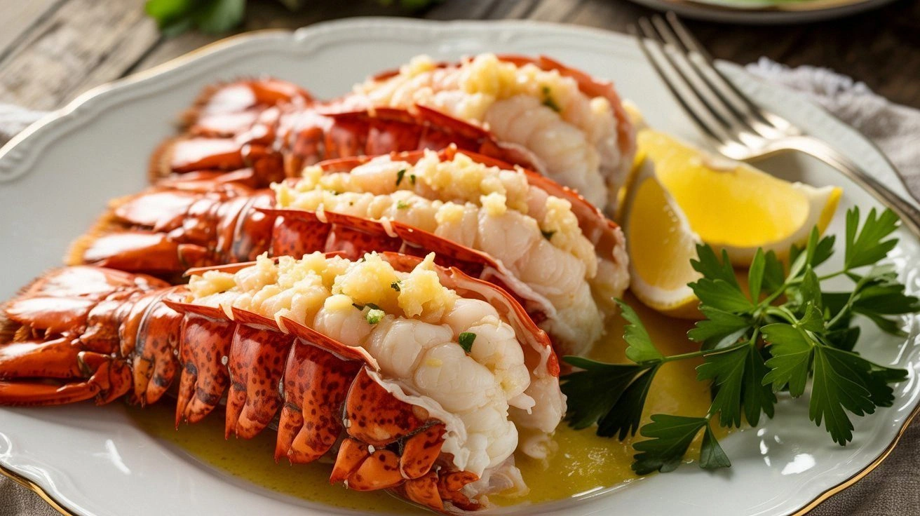 Creamy Garlic Lobster Tails