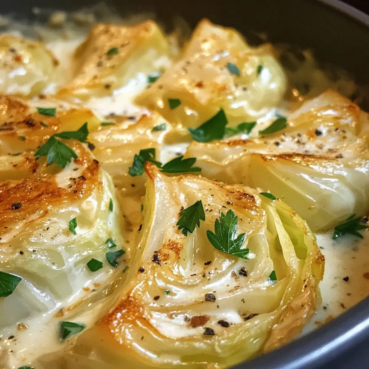 Creamy Garlic Parmesan Cabbage: Decadent Low-Carb Delight