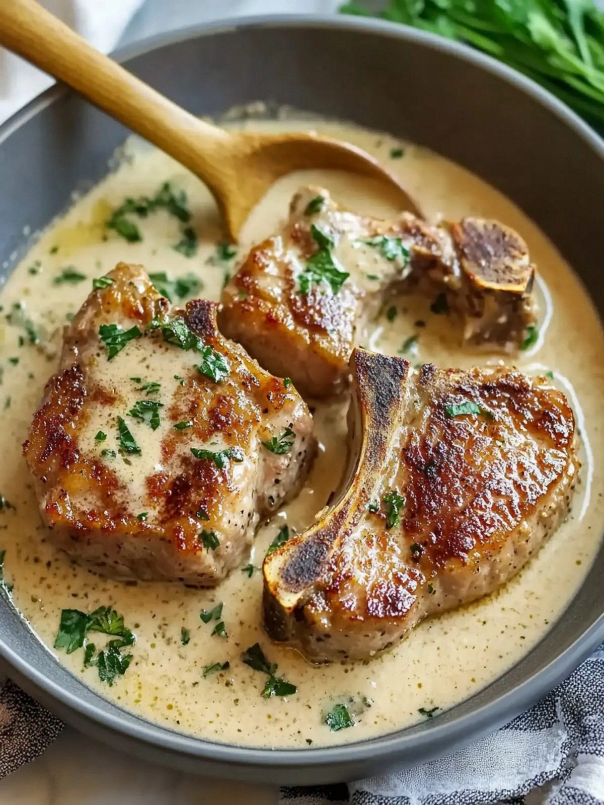 Creamy Garlic Pork Chops That 
