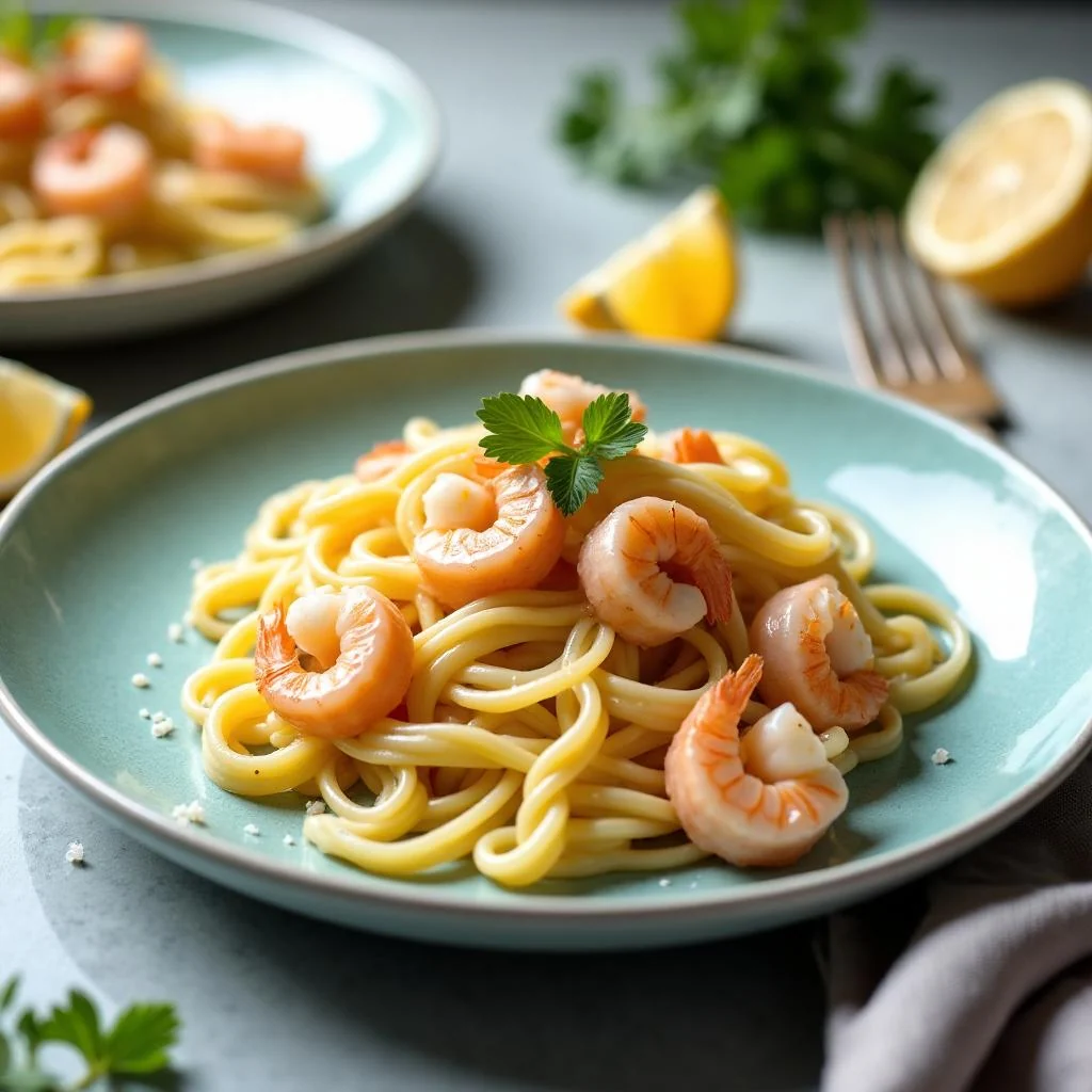 Creamy Garlic Shrimp Alfredo