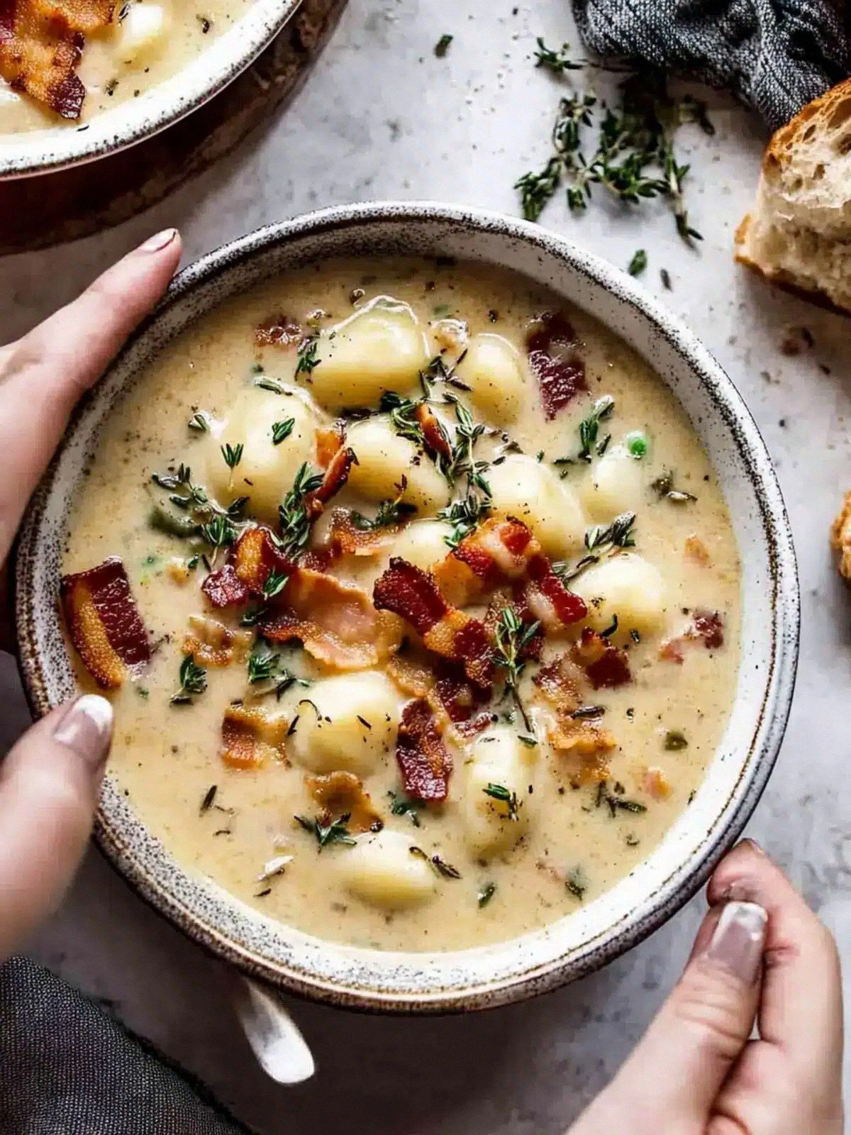 Creamy Gnocchi Soup with Rosem