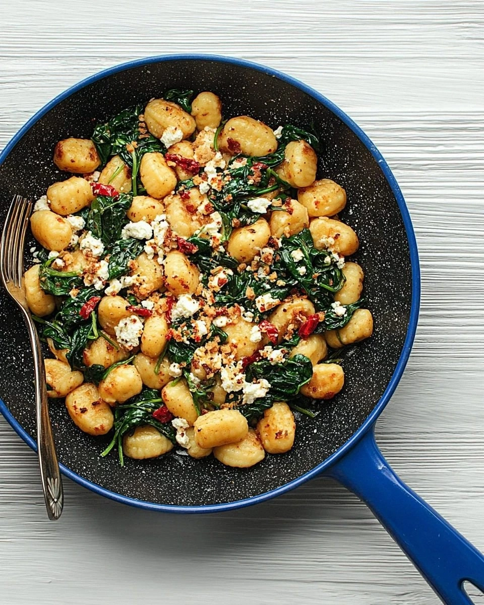 Creamy Gnocchi with Spinach and Feta