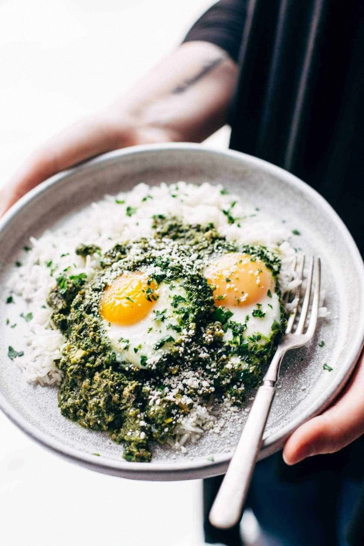 Creamy Green Shakshuka with Ri