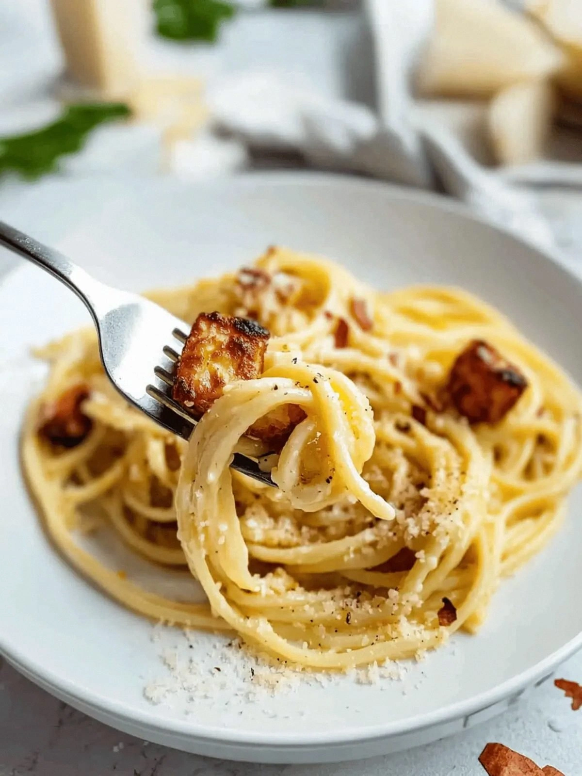 Creamy Halloumi Carbonara: A Q