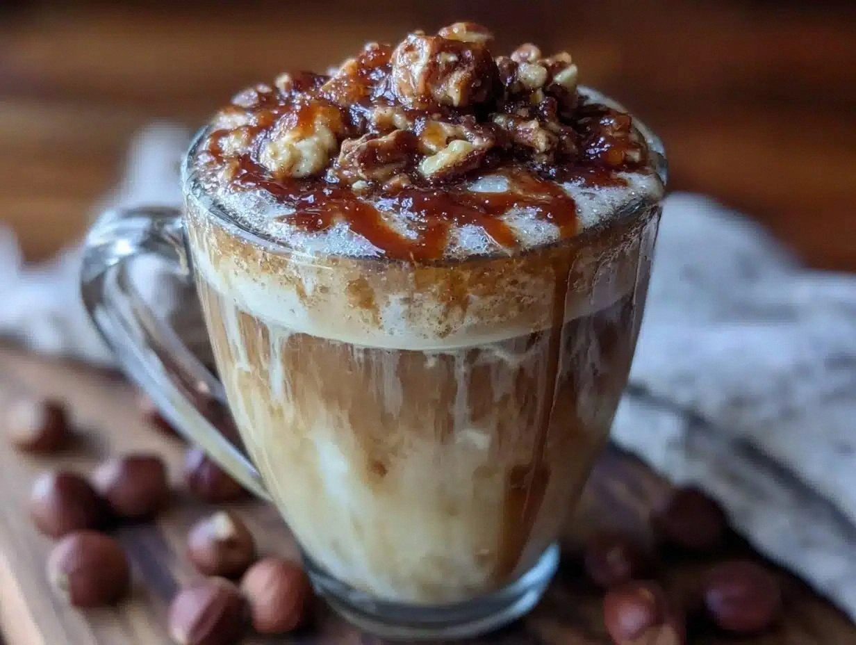 Creamy Hazelnut Praline Latte Recipe Easy Homemade Cozy Morning Drink