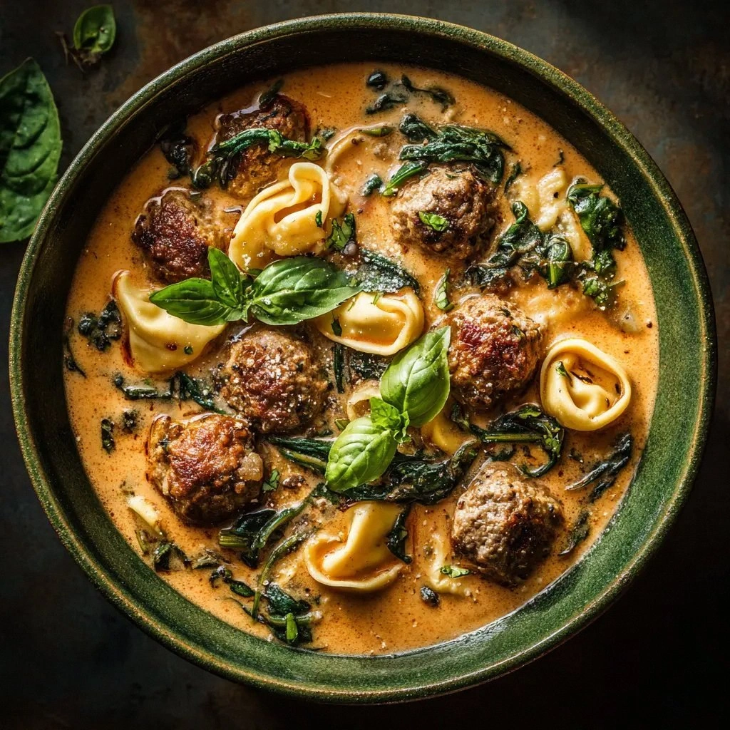 Creamy Italian Meatball Soup (
