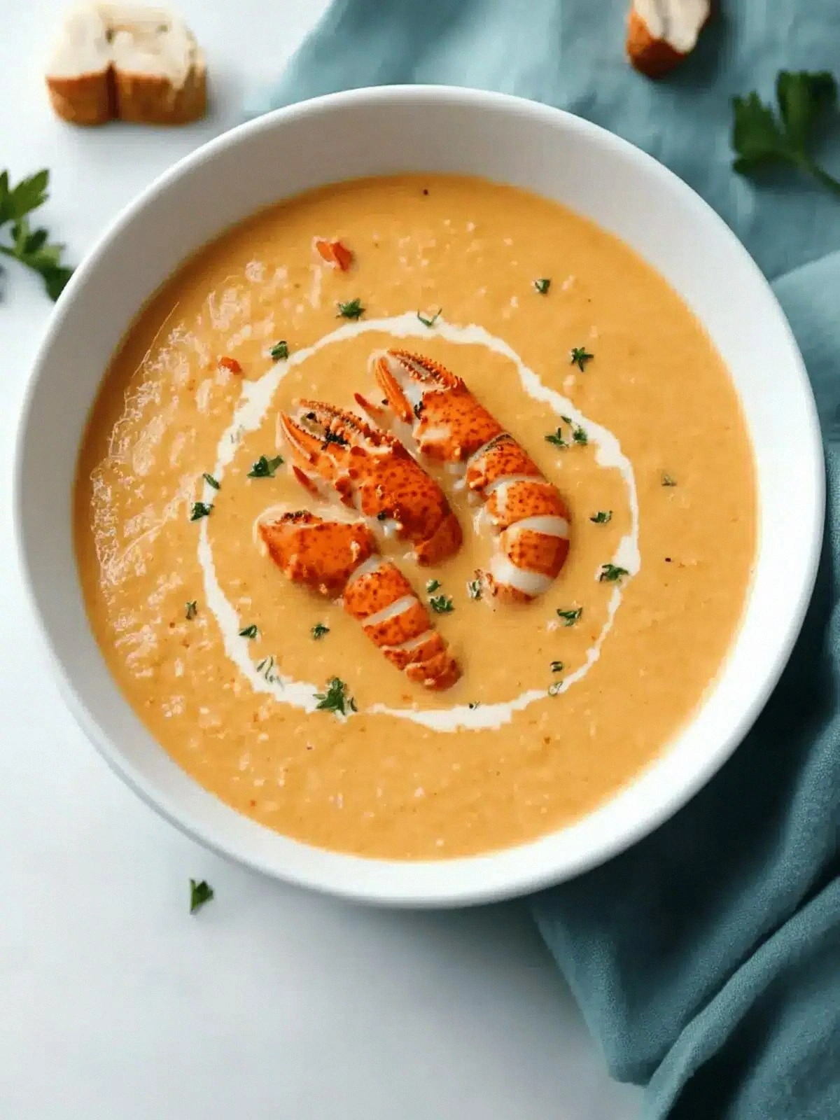Creamy Langostino Lobster Bisq