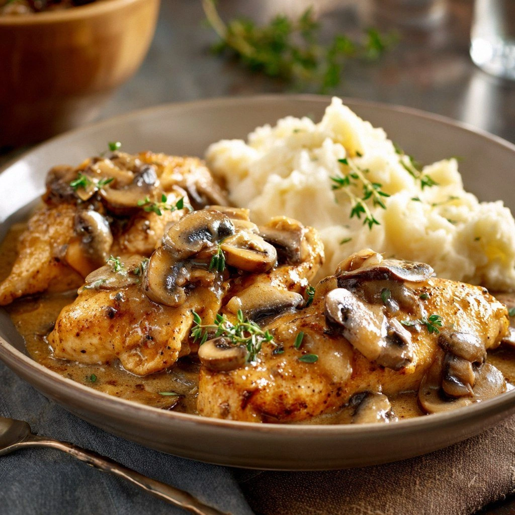 Creamy Mushroom Marsala Chicke