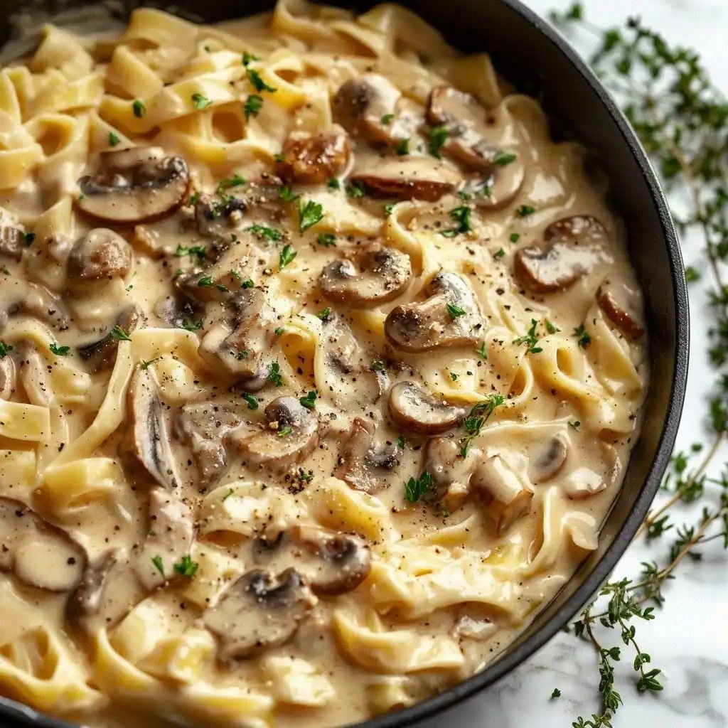 Creamy Mushroom Stroganoff Pas
