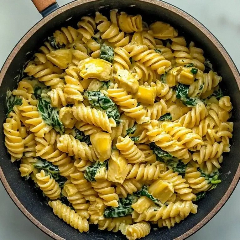 Creamy One Pot Spinach and Art