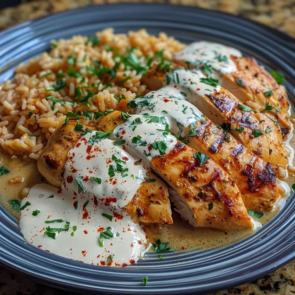 Creamy Paprika Chicken with Ri