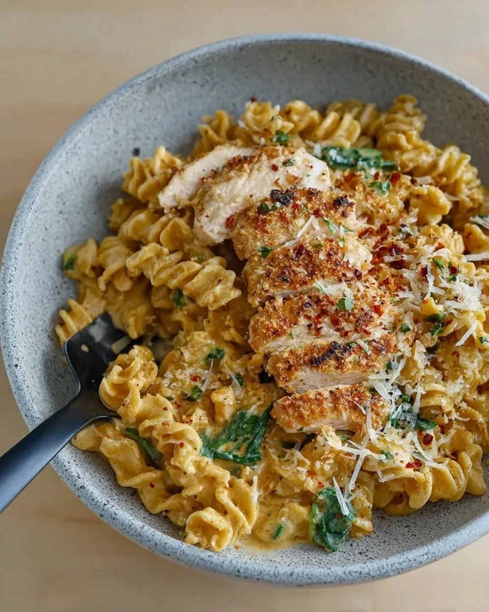 Creamy Parmesan Chicken Pasta
