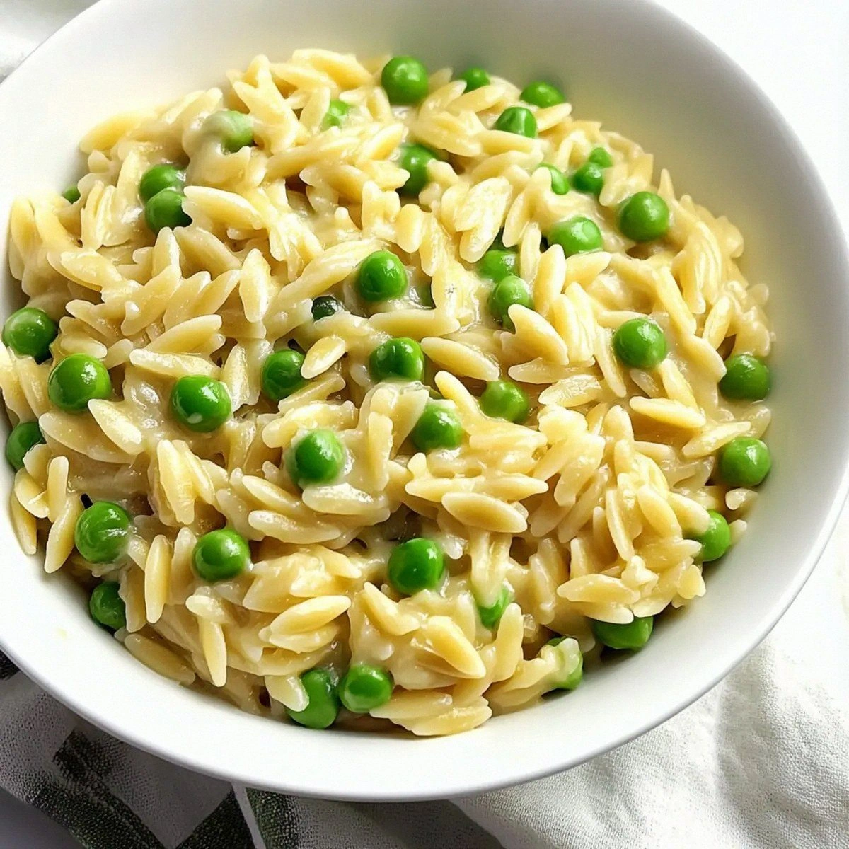Creamy Parmesan Orzo and Peas for Effortless Comfort Food
