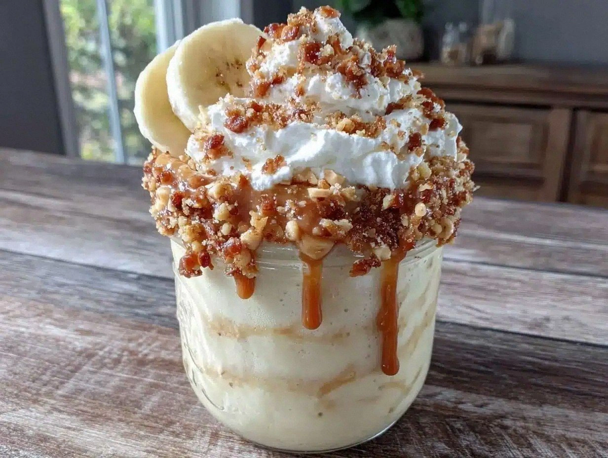 Creamy Peanut Butter Banana Milkshake Recipe Easy Homemade Treat