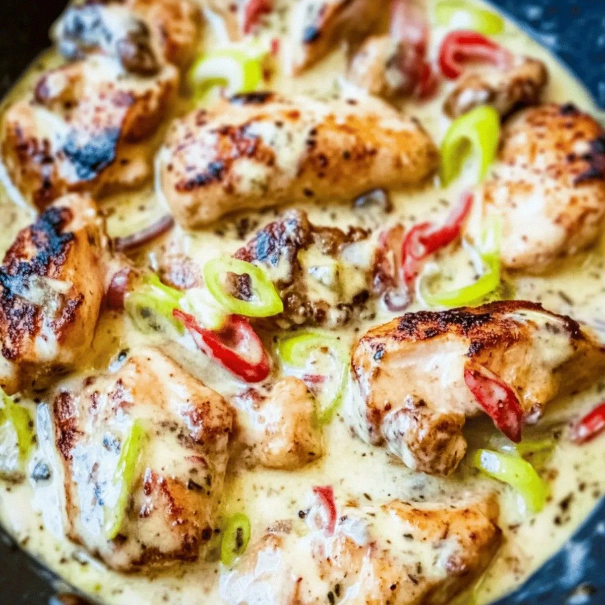 Creamy Pepperoncini Chicken Skillet: A Zesty Weeknight Winner
