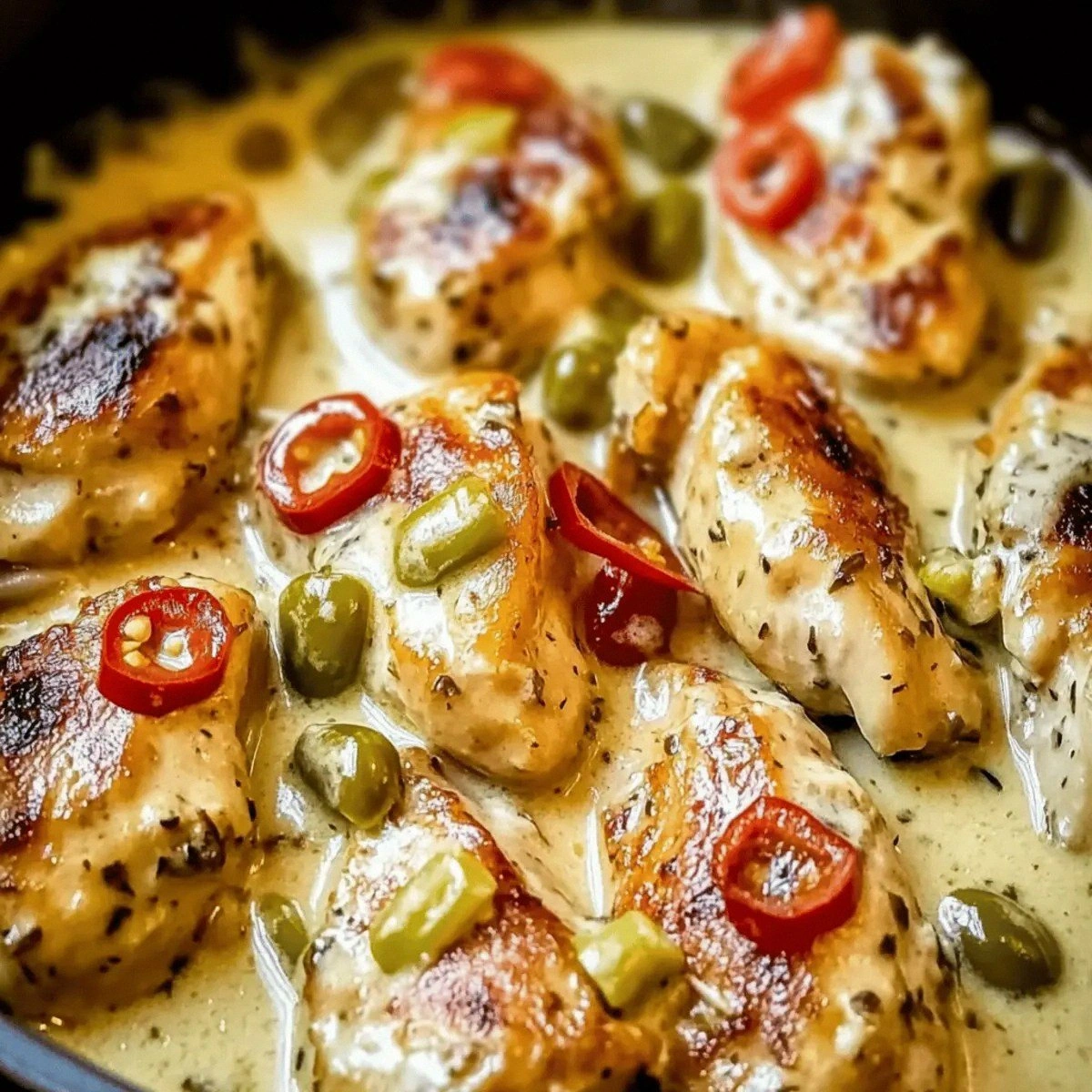 Creamy Pepperoncini Chicken Skillet: Easy, Flavorful Comfort