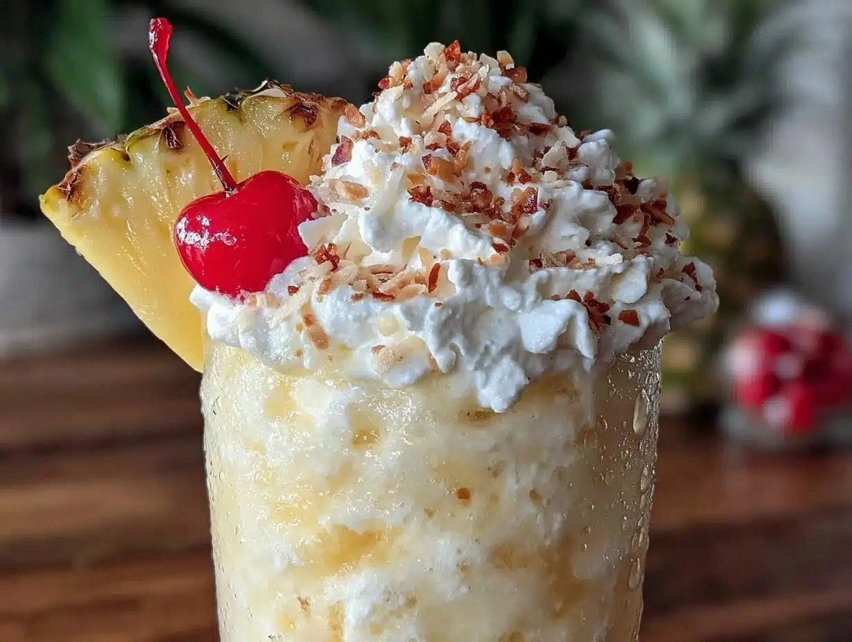 Creamy Piña Colada Slushie Recipe Easy Tropical Refreshing Drink