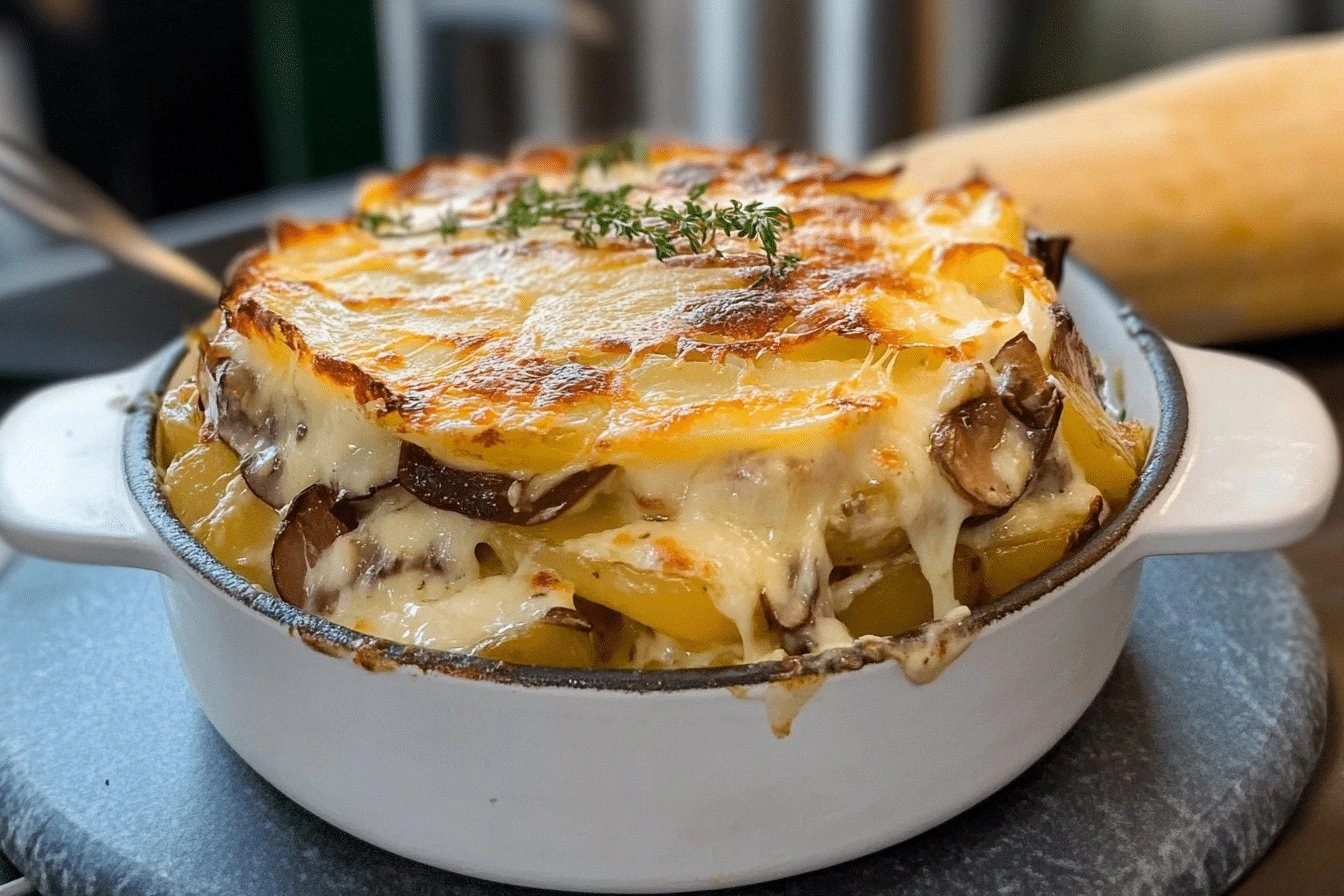 Creamy Potato and Mushroom Gra