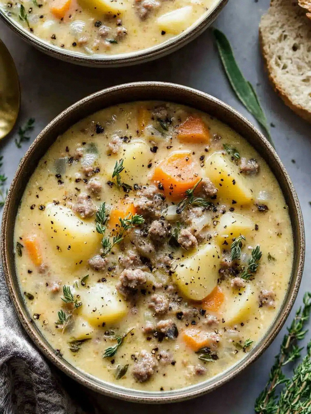 Creamy Potato and Sausage Chow