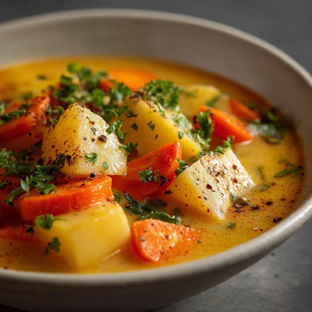 Creamy Potato Carrot Soup (The