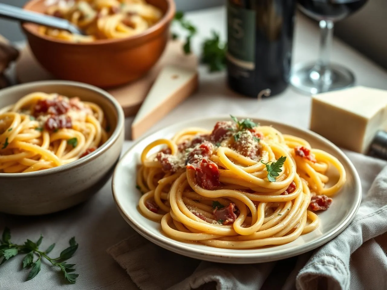 Creamy Prosciutto Pasta Bake