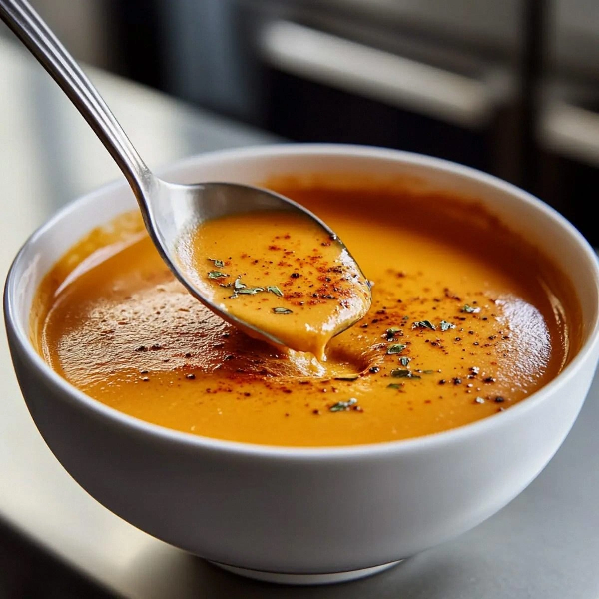 Creamy Roasted Red Pepper Gouda Soup for Ultimate Comfort