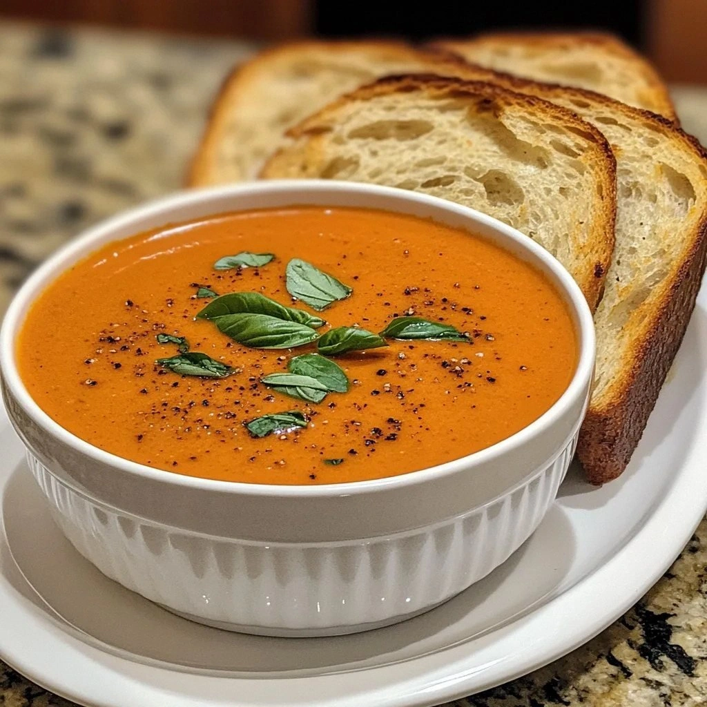 Creamy Roasted Red Pepper Soup