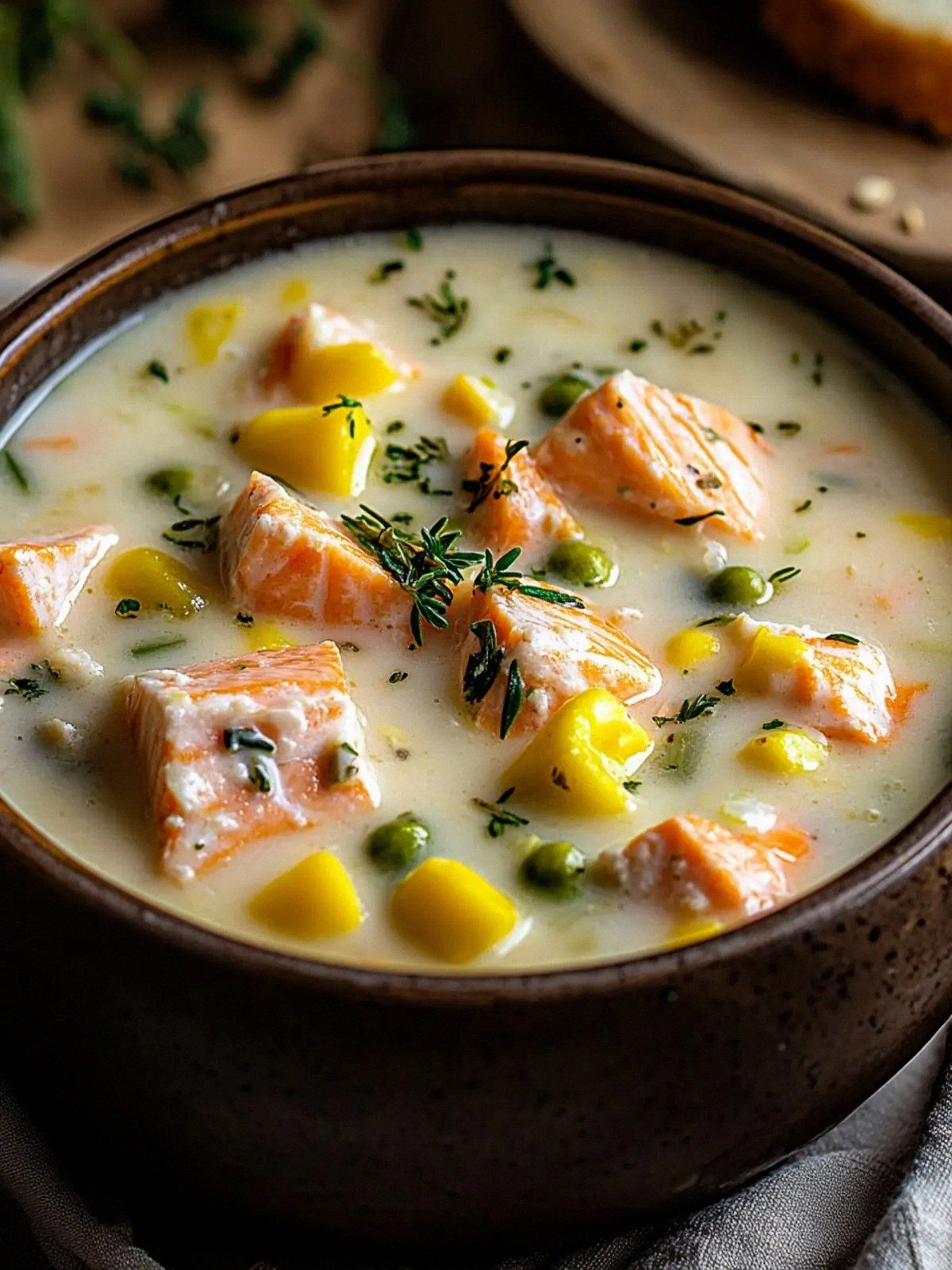 Creamy Salmon Chowder for a Co