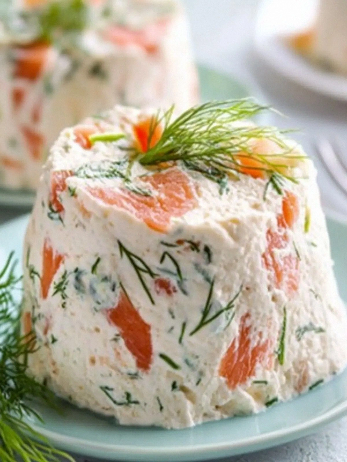 Creamy Salmon Mousse with Dill