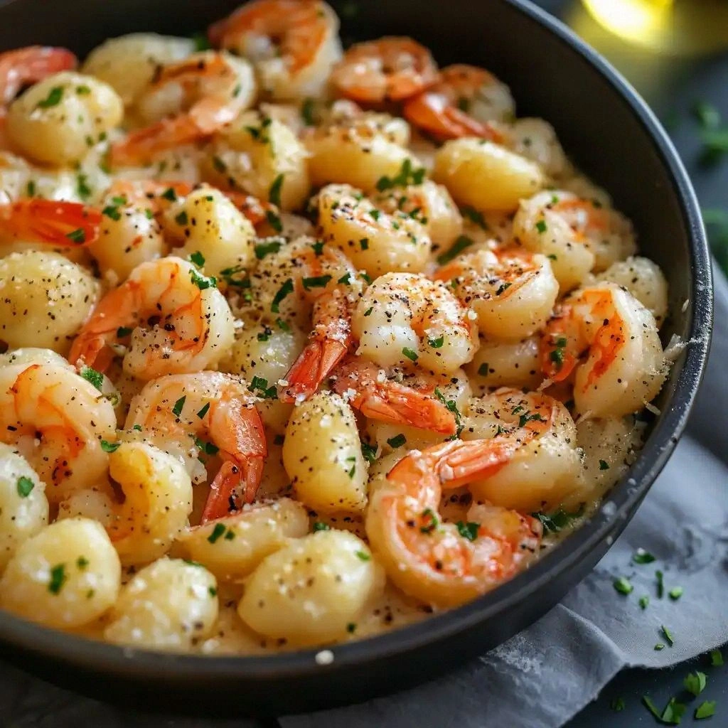 Creamy Shrimp and Gnocchi with