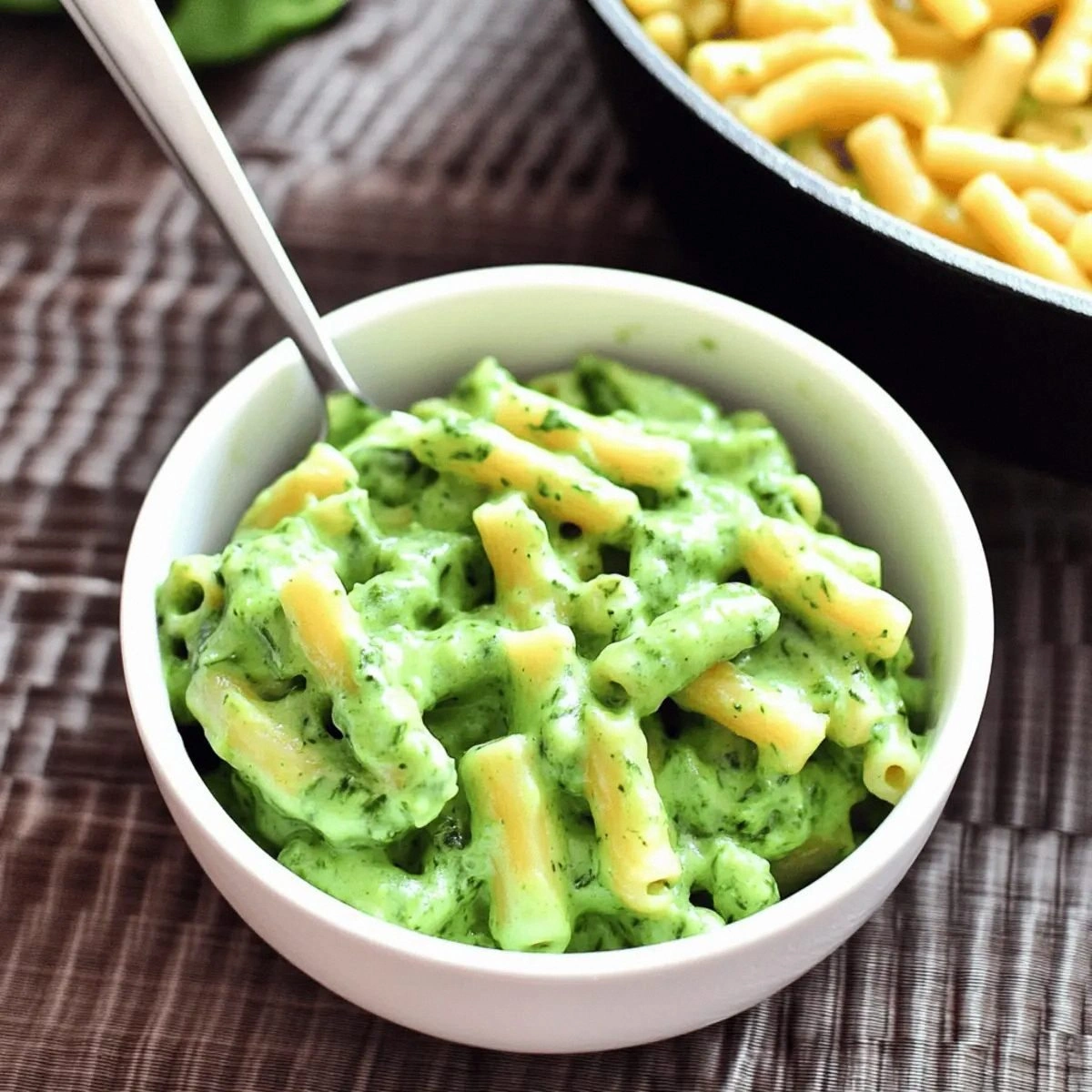Creamy Spinach Mac and Cheese with a Healthy Twist