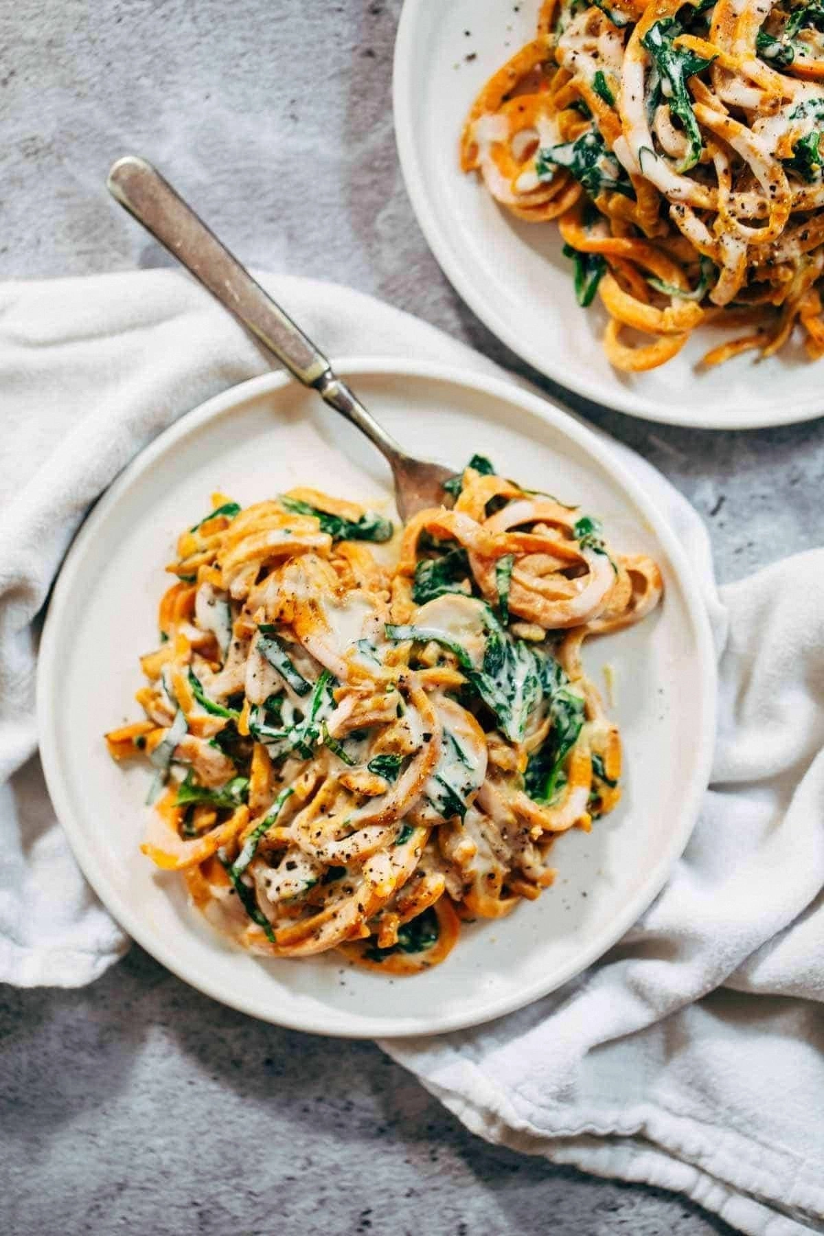 Creamy Spinach Sweet Potato No