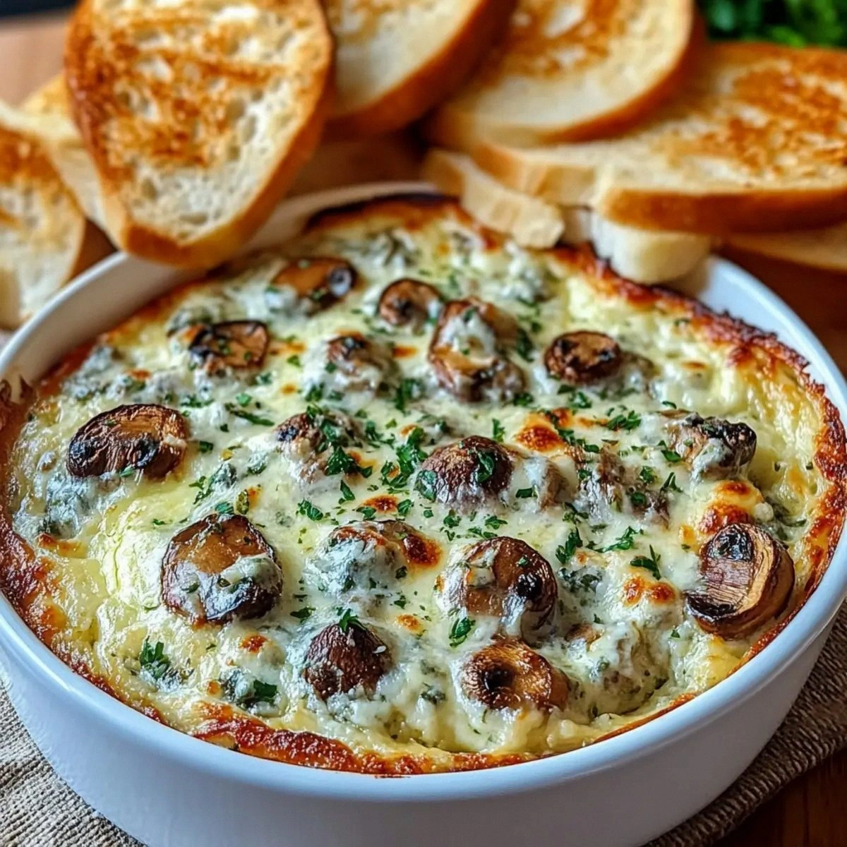 Creamy Stuffed Mushroom Dip That’s Perfect for Sharing