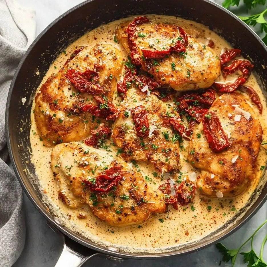 Creamy Sun-Dried Tomato Garlic