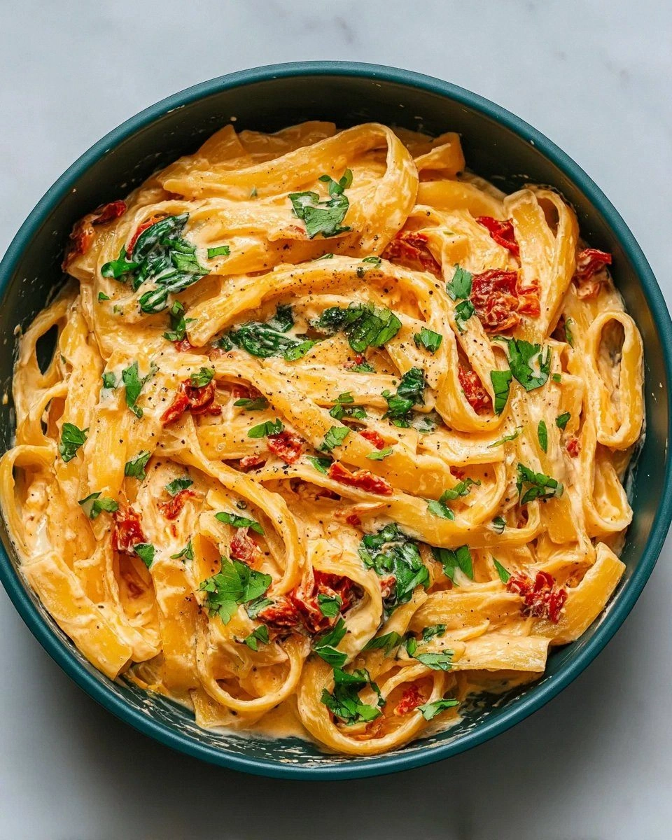 Creamy Sun-Dried Tomato Vegan Pasta