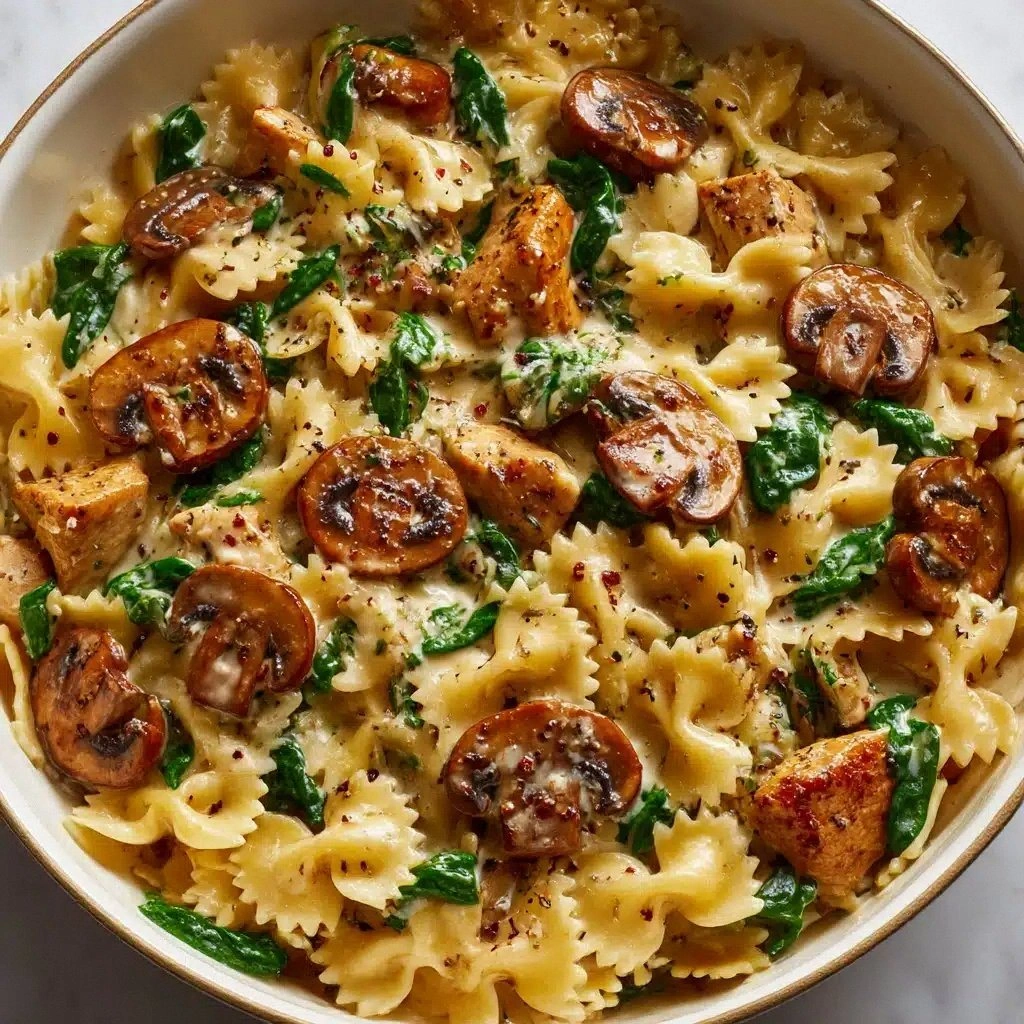 Creamy Tuna Mushroom Pasta Rec