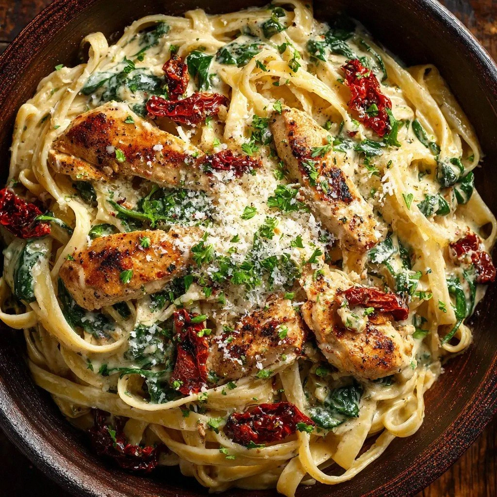 Creamy Tuscan Chicken Pasta: A