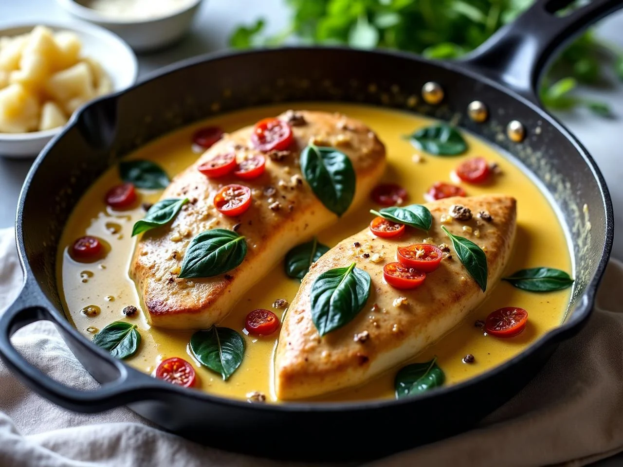 Creamy Tuscan Chicken Skillet