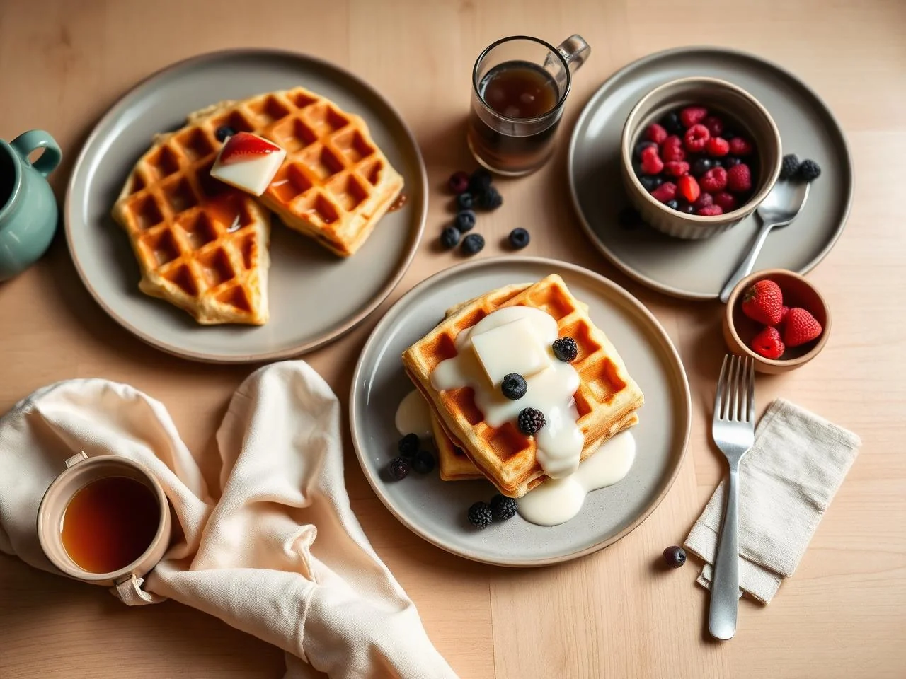 Creamy Vanilla Waffles