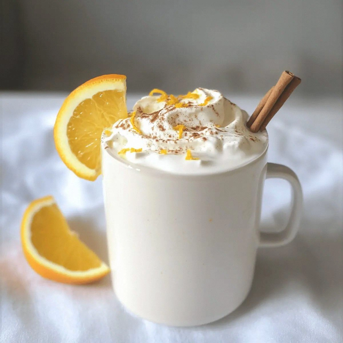 Creamy White Chocolate Orange Almond Cocoa for Cozy Nights