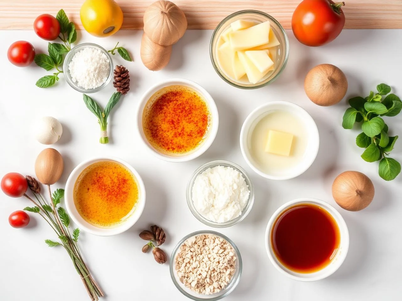 Ingredients for Creme Brulee