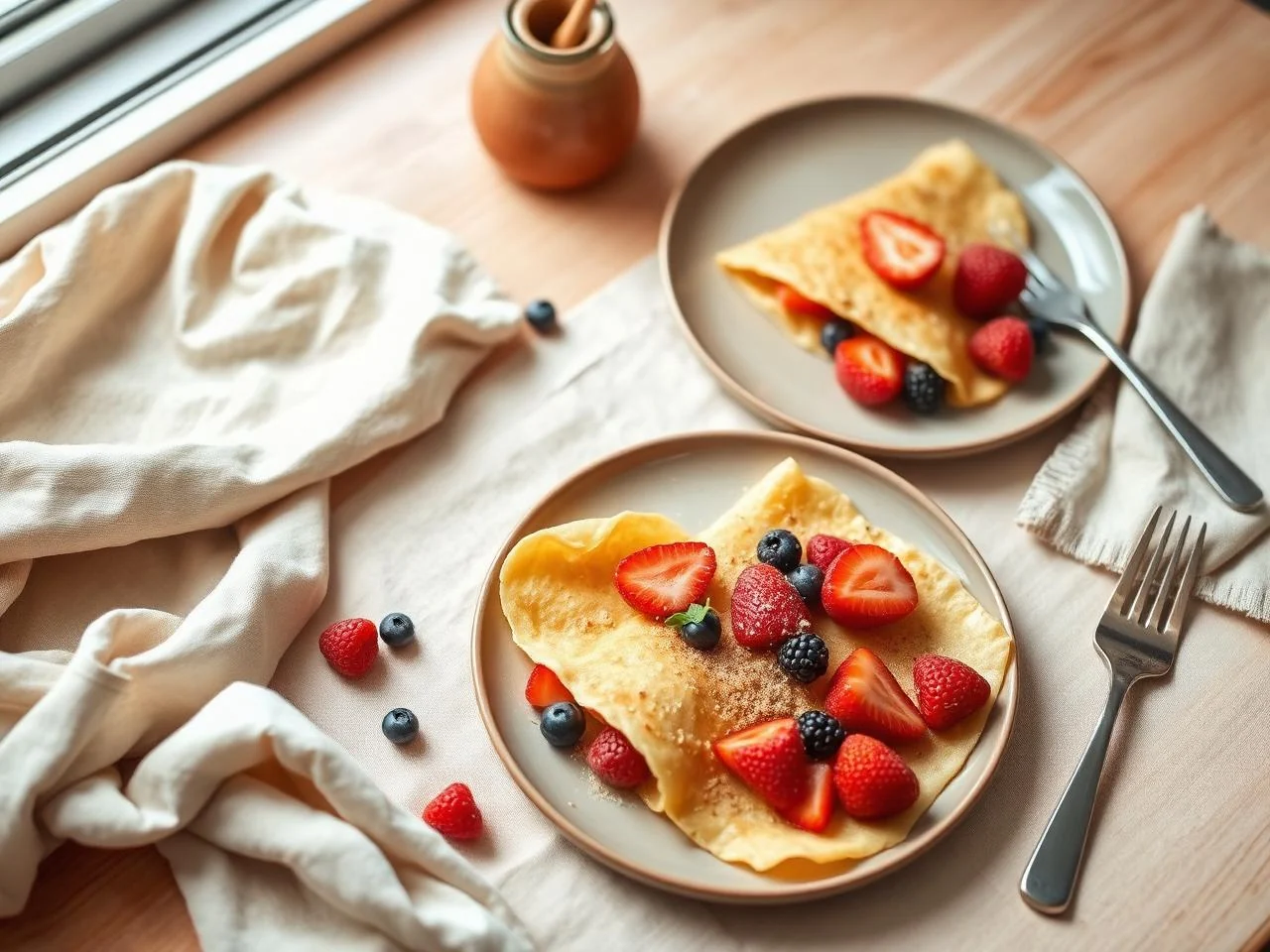Crepes With Fresh Fruit