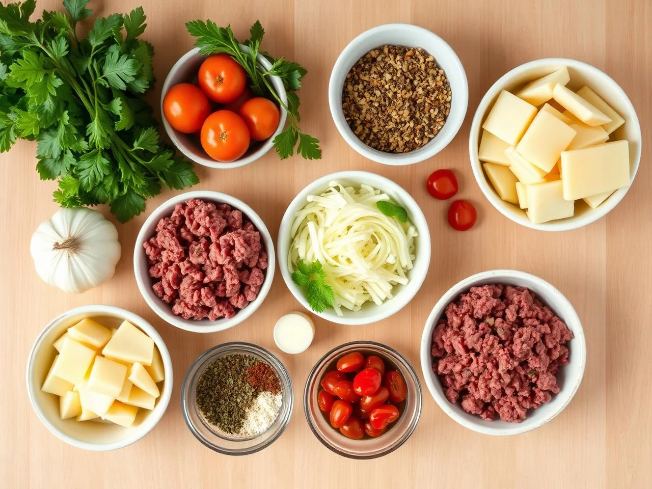 Ingredients for Crescent Roll Casserole