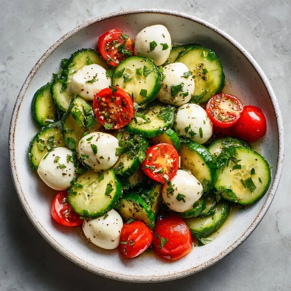 Crisp & Fresh Cucumber Mozzare