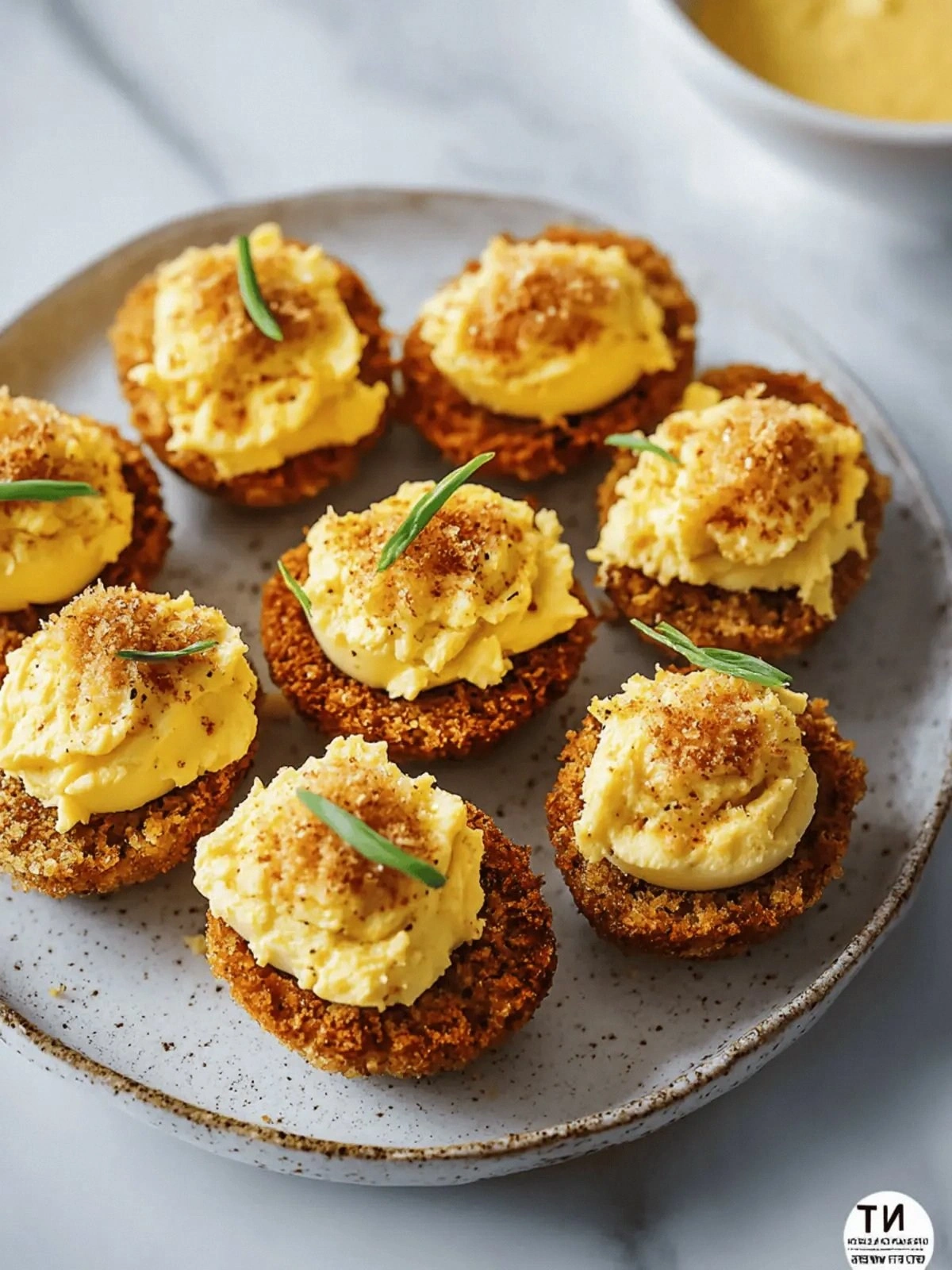 Crispy Air Fryer Deviled Eggs 