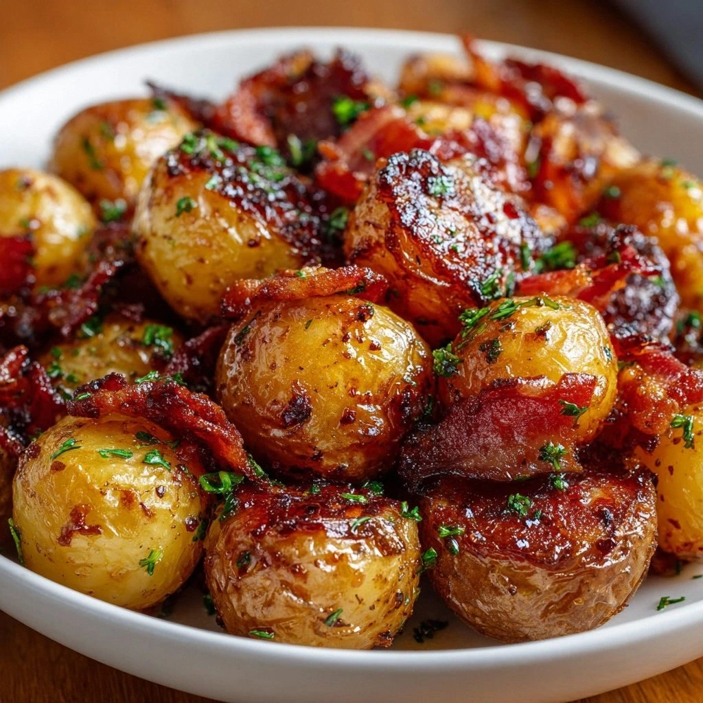 Crispy Bacon Honey Roasted Pot