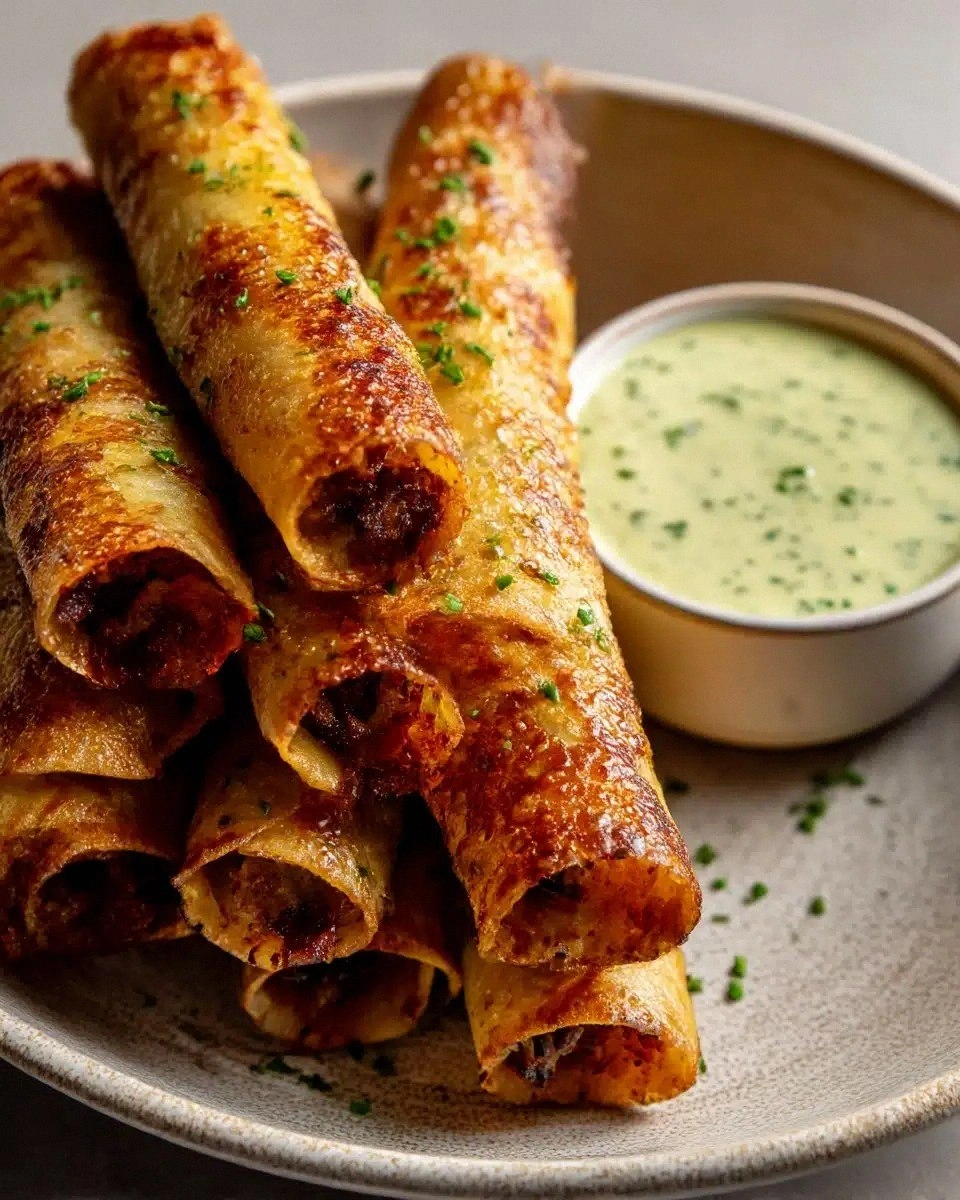 Crispy Baked Vegan Taquitos Re