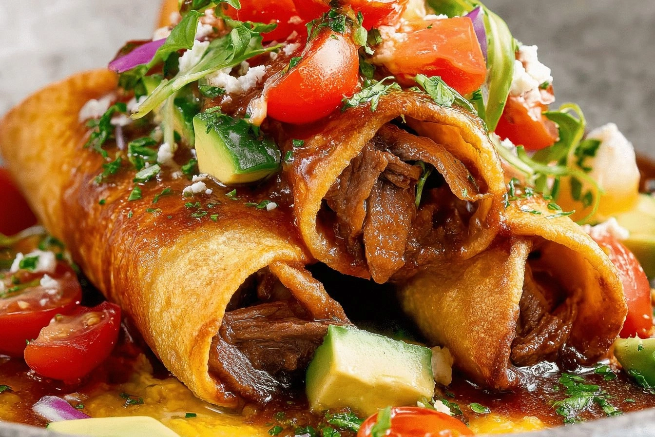 Crispy Beef Taquitos That Ever